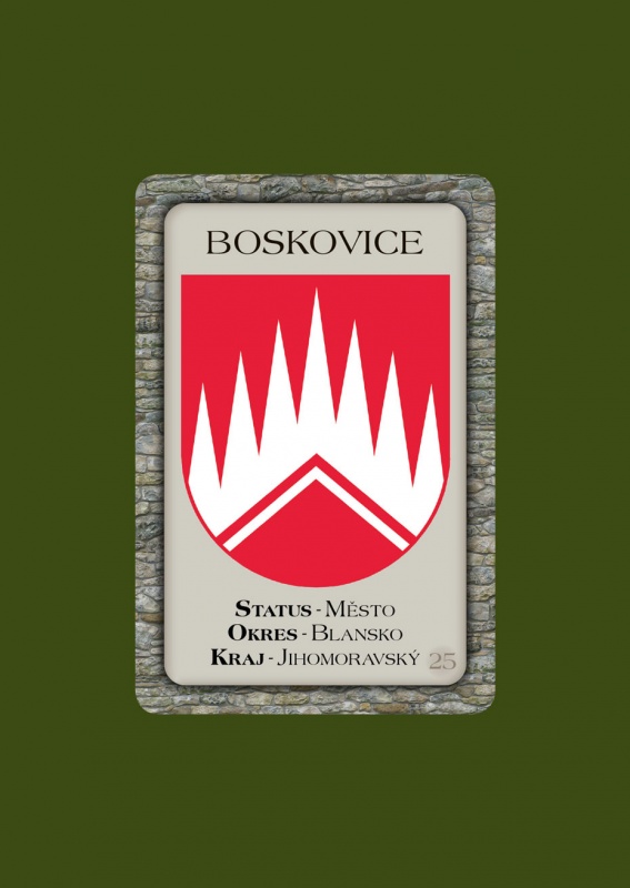 Magnetka MZ Boskovice městský znak  B-BOM 025