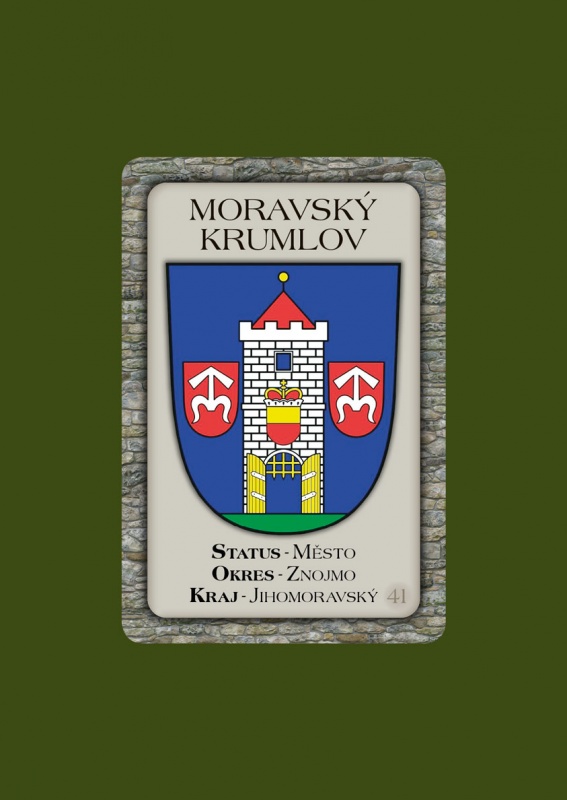 Magnetka MZ Moravský Krumlov městský znak  B-MVM-041
