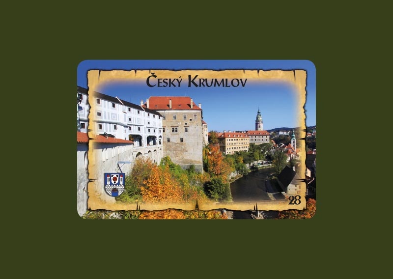 Magnetka MI Český Krumlov Zámek od zahrad  C-CKM 028