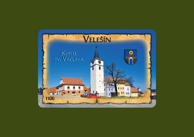 Magnetka MI Velešín Kostel sv. Václava  C-VLM1106