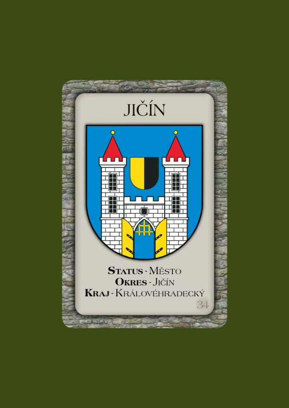 Magnetka MZ Jičín městský znak  H-JIM-034