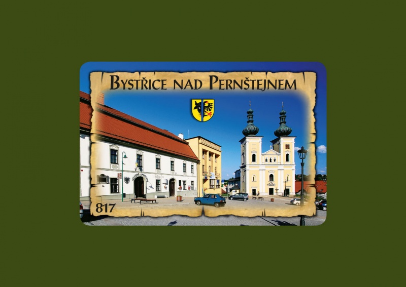 Magnetka MI Bystřice nad Pernštejnem Náměstí  J-BPM 817