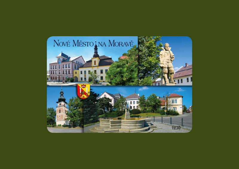 Magnetka MI Nové Město na Moravě čtyřobrázková  J-NMM1230