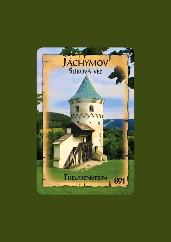 Magnetka MI Jáchymov Šlikova věž  K-JAM 891