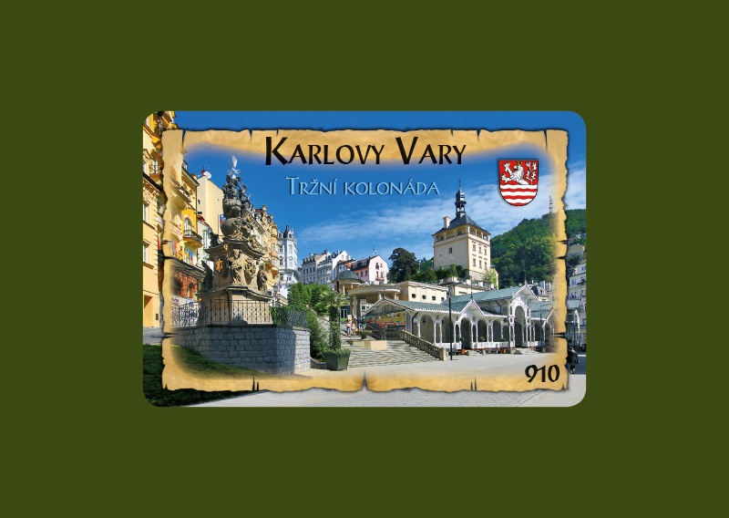 Magnetka MI Karlovy Vary Tržní kolonáda  K-KVM 910