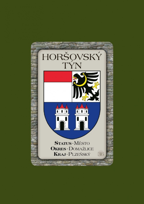 Magnetka MZ Horšovský Týn městský znak  P-HTM-036