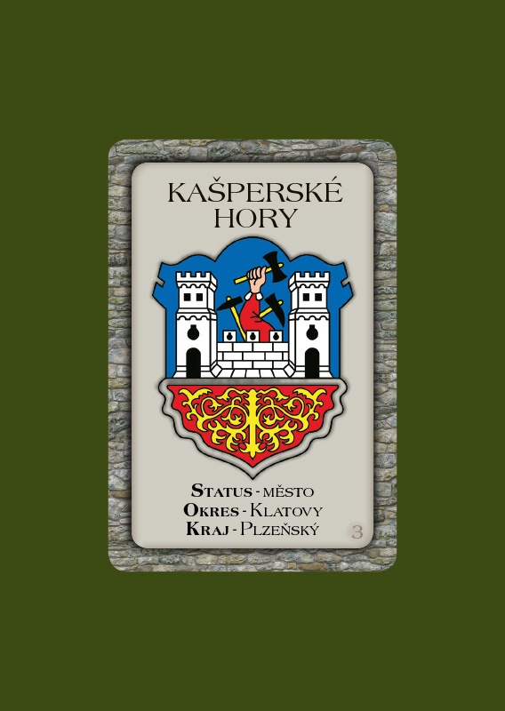 Magnetka MZ Kašperské Hory městský znak  P-KHM 003