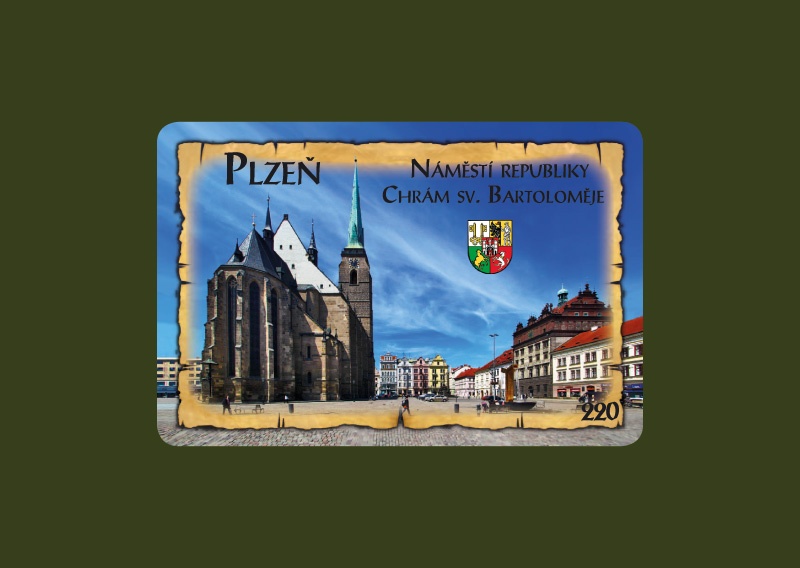 Magnetka MI Plzeň Chrám sv. Bartoloměje  P-PLM 220