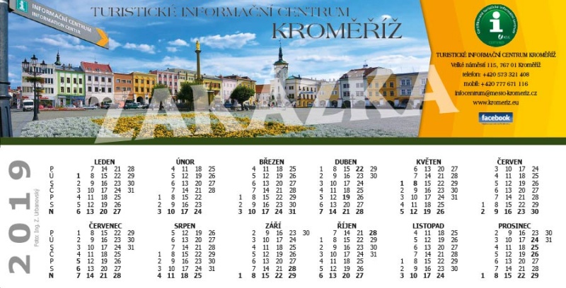 Kroměříž - Turistické informační centrum záložka  XZKRJ 002